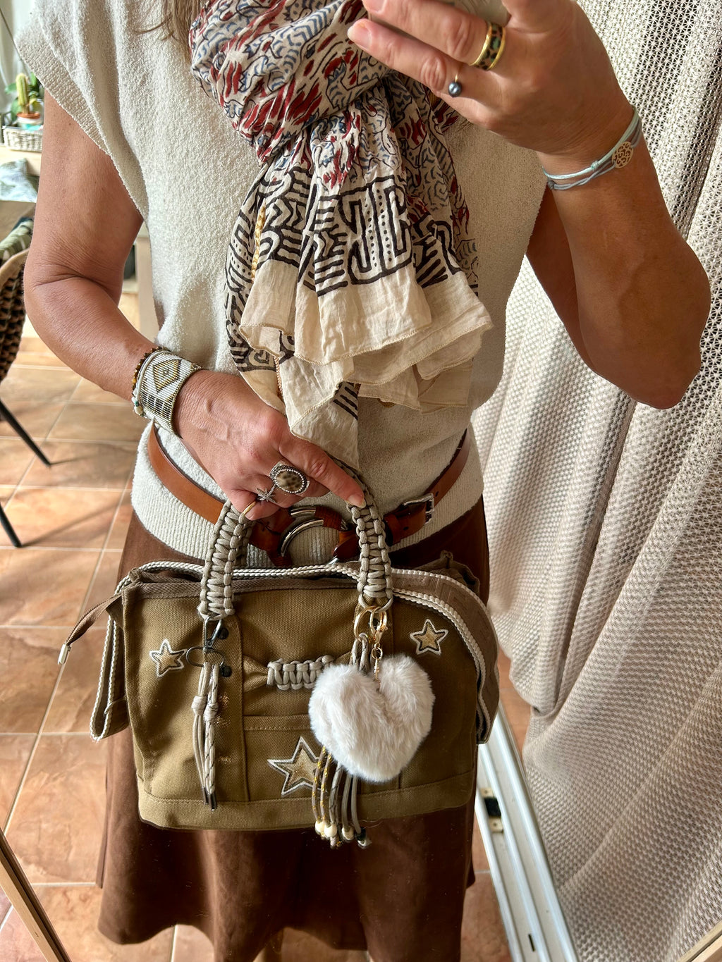 Sac Toile Kaki Étoile