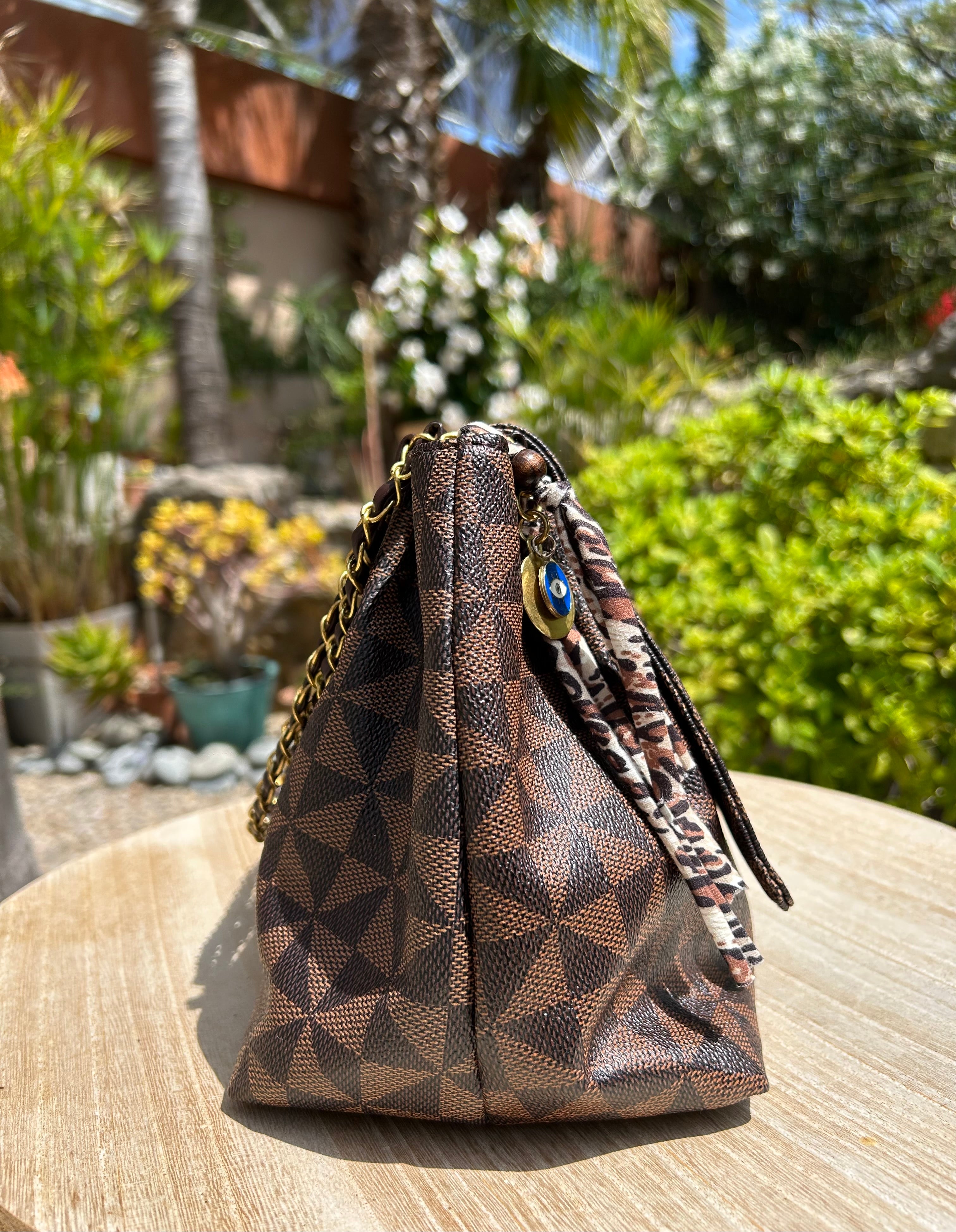 Sac chaînette marron