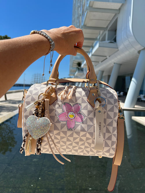 Sac Boston pink flower