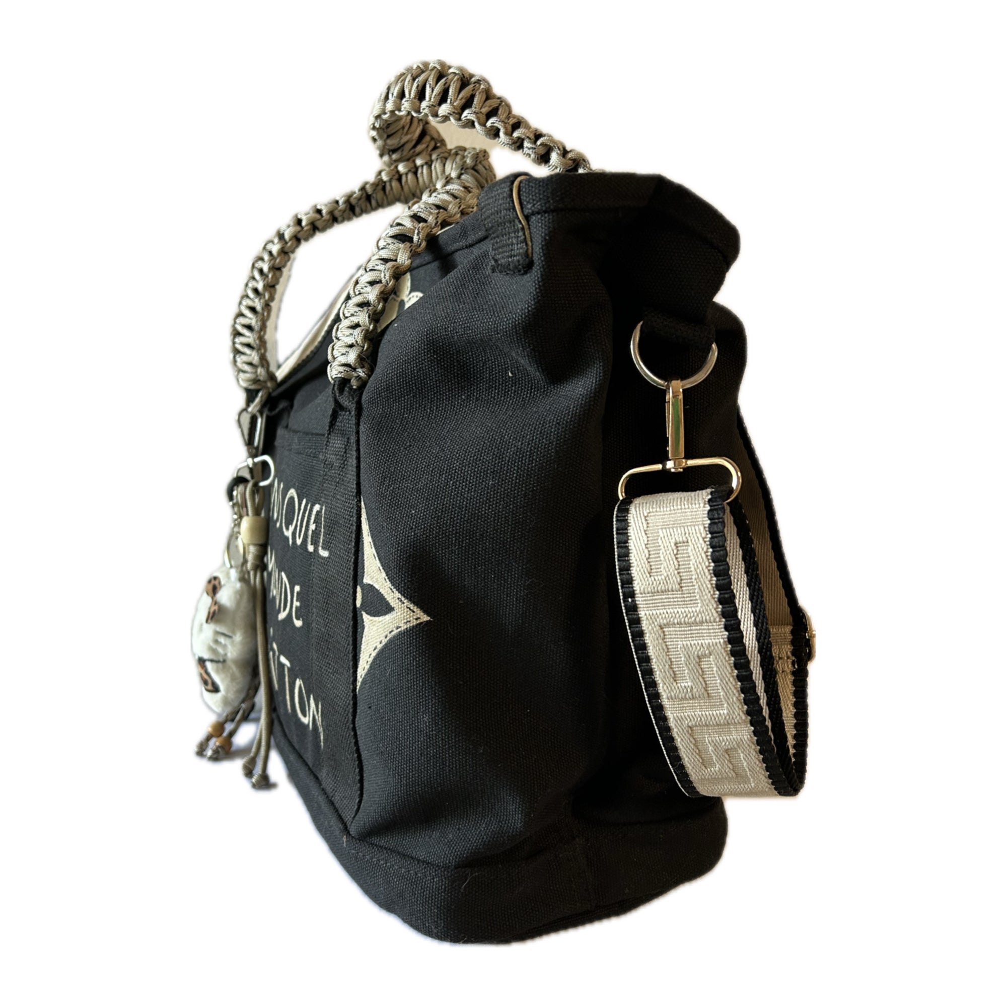 Grand SAC  toile noir DQMV