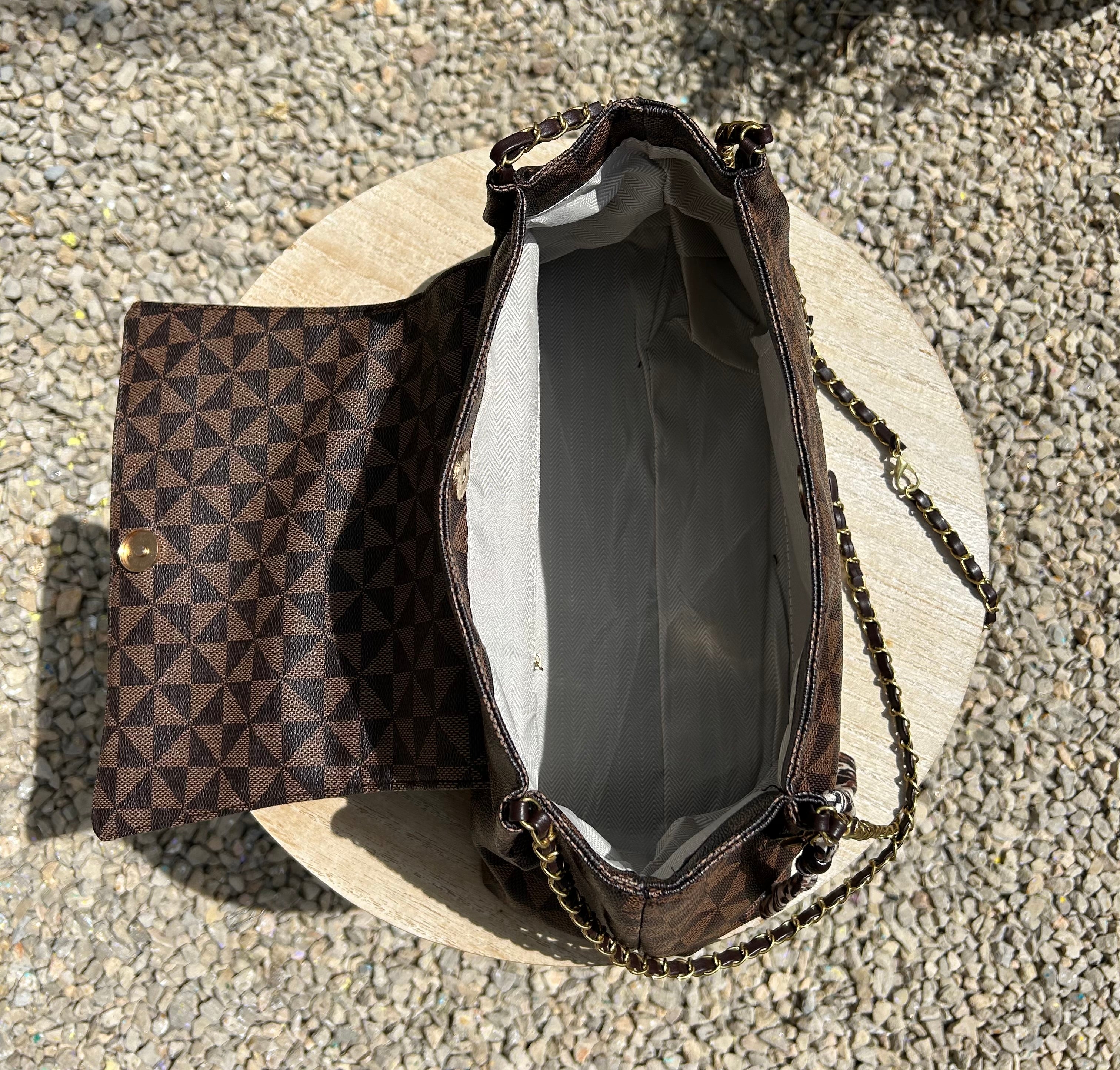 Sac chaînette marron