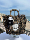 Grand SAC toile léopard Dans quel monde Vit-on