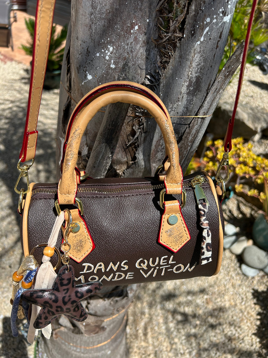 Mini bag « Dans quel monde Vit-on »