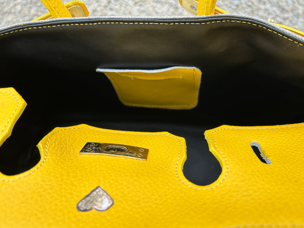 Cabas LOVE  toile et cuir