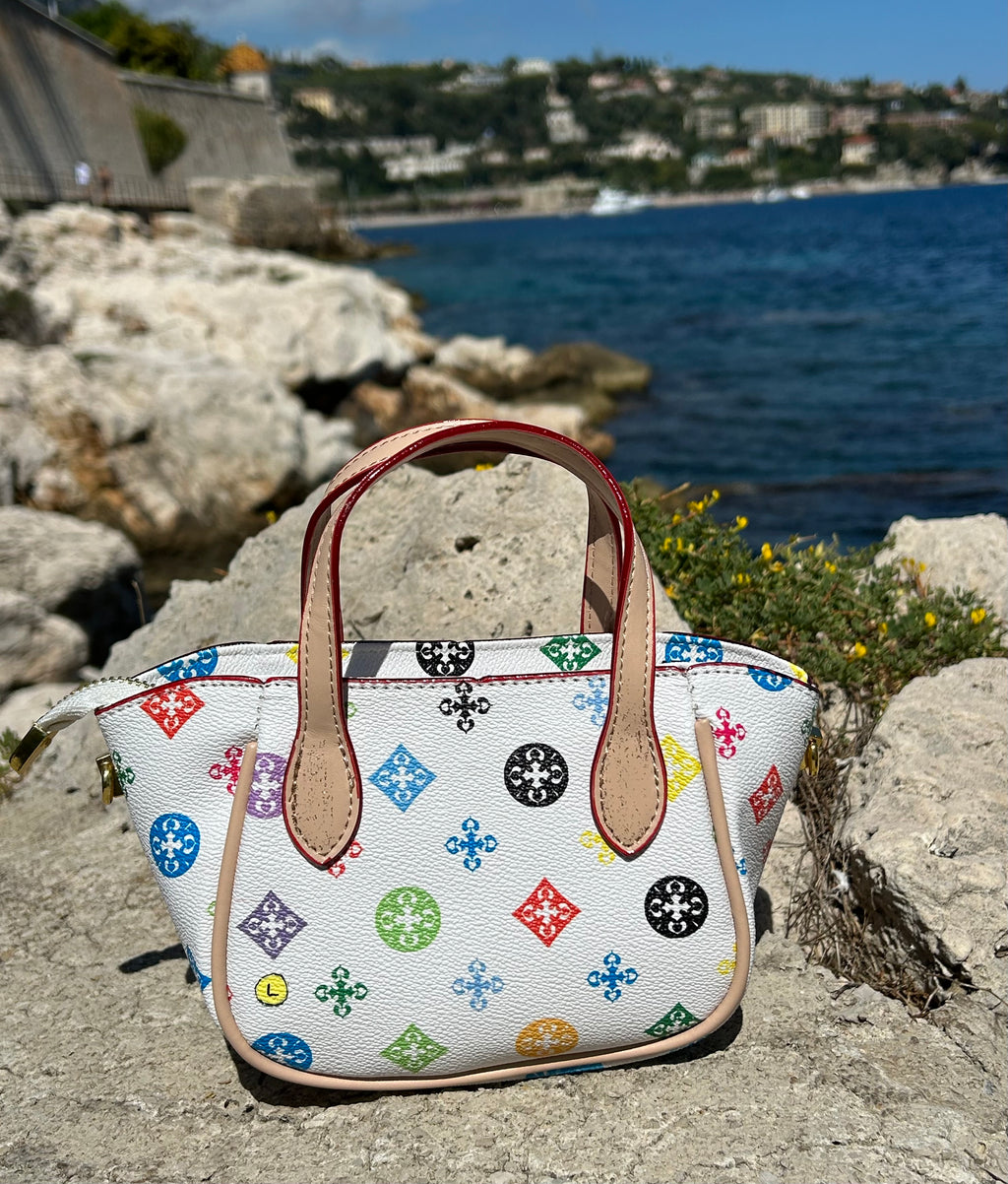 Mini multicolor fleur smiley