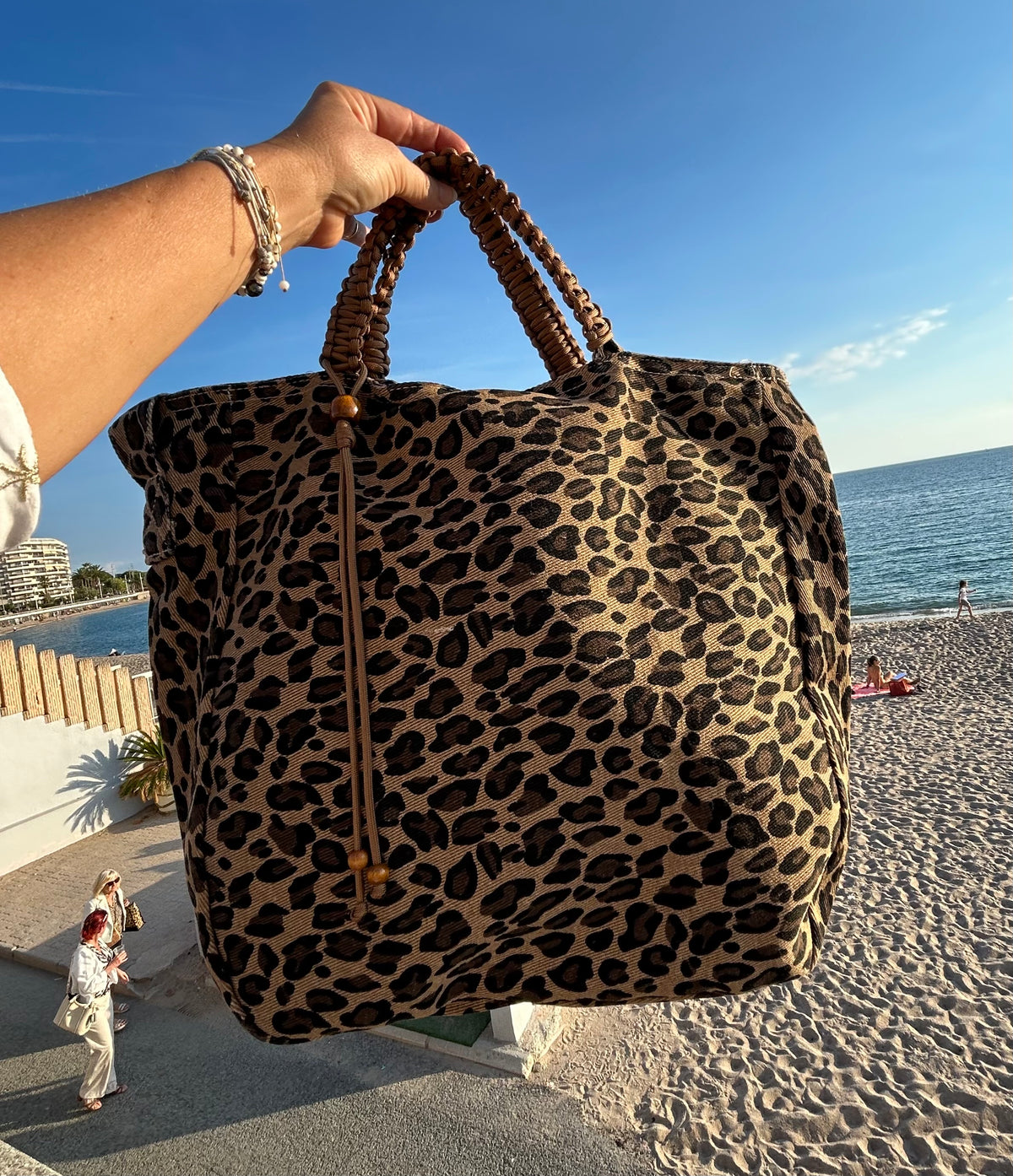 Grand SAC toile léopard / DQMV