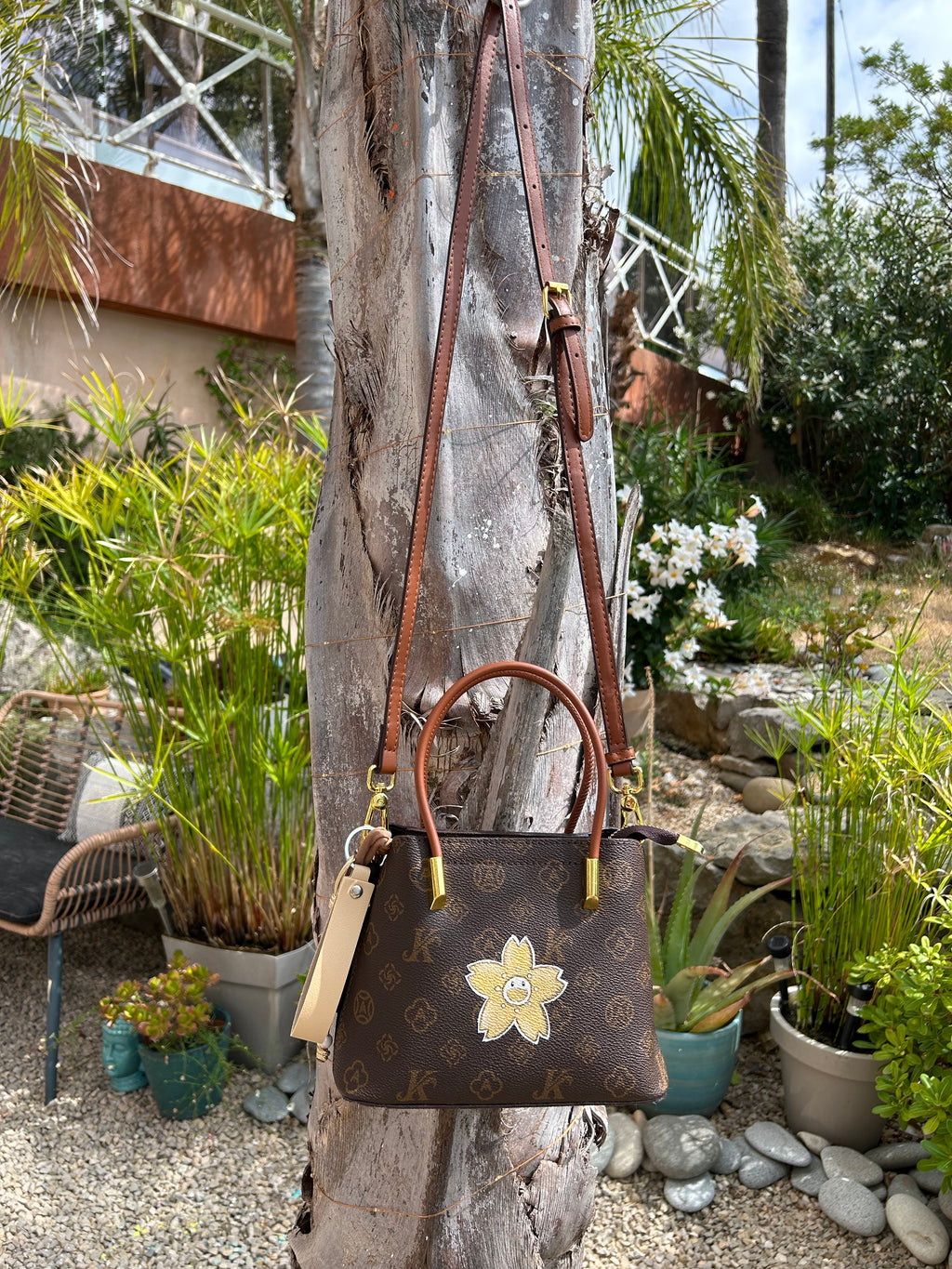 Petit sac gold flower