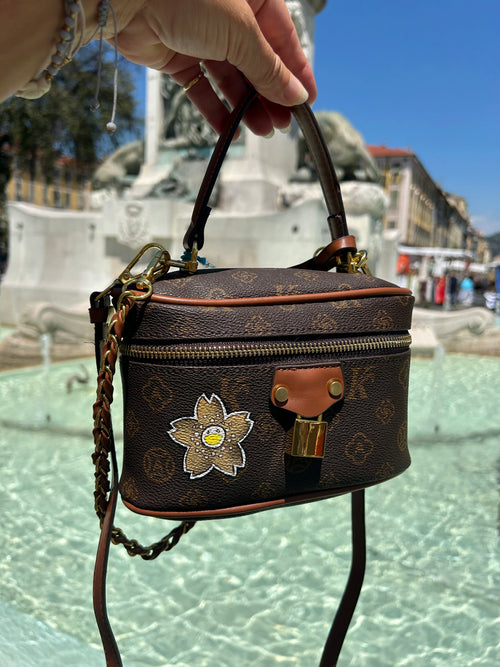 Mini bag gold flower