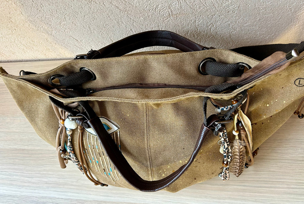 Grand SAC toile Œil et bijoux de sac