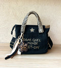 Sac Toile noire Dans quel monde vit-on