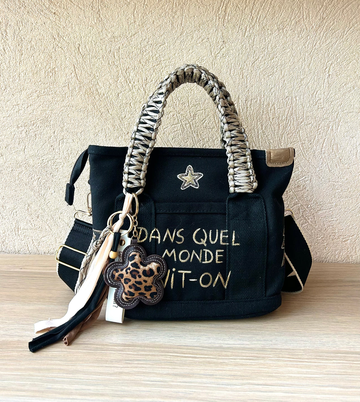 Sac Toile noire Dans quel monde vit-on