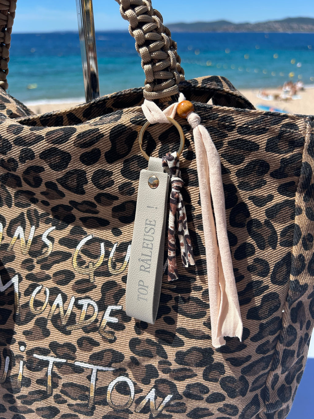Grand SAC toile léopard DQMV
