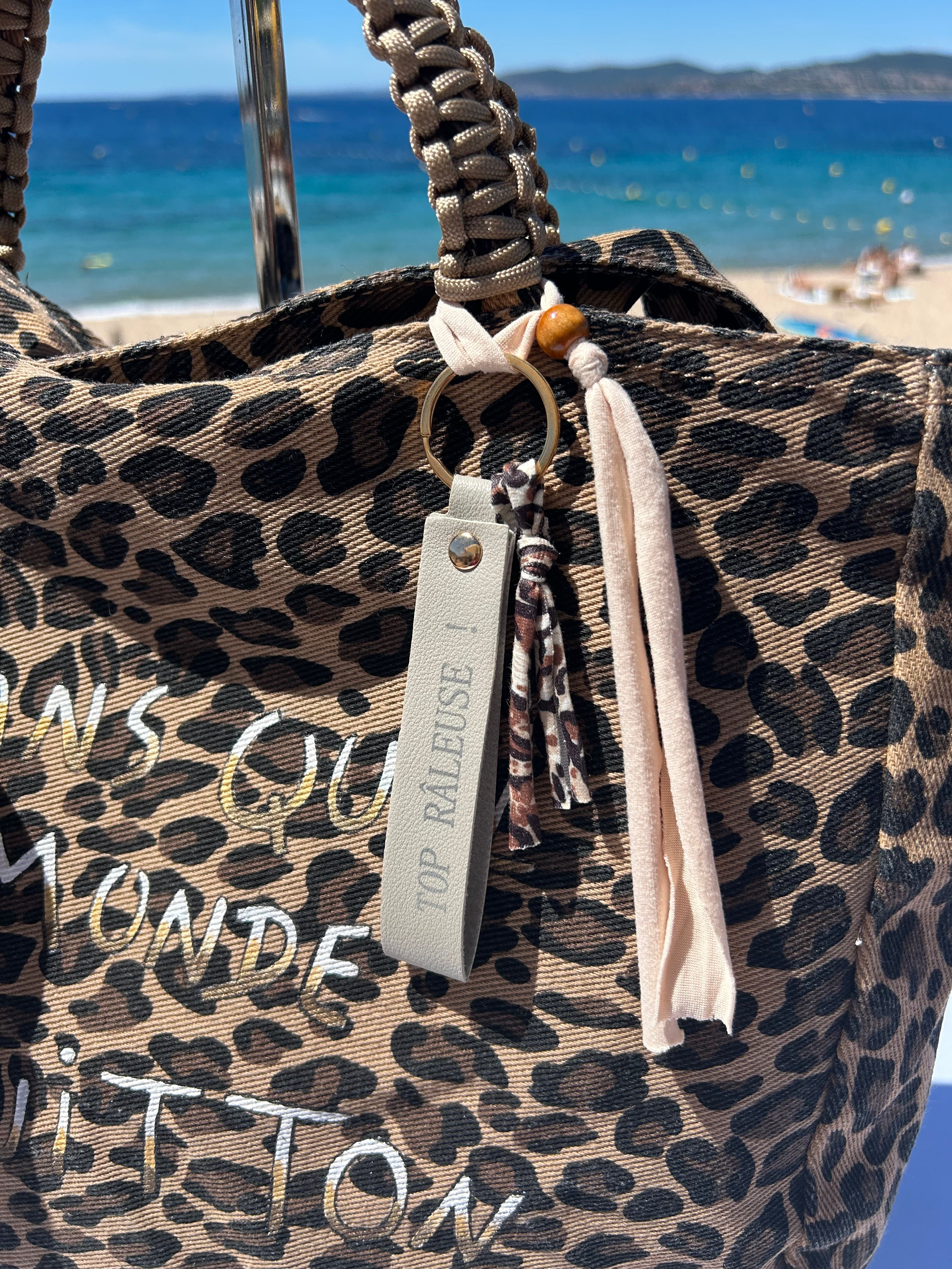 Grand SAC toile léopard DQMV