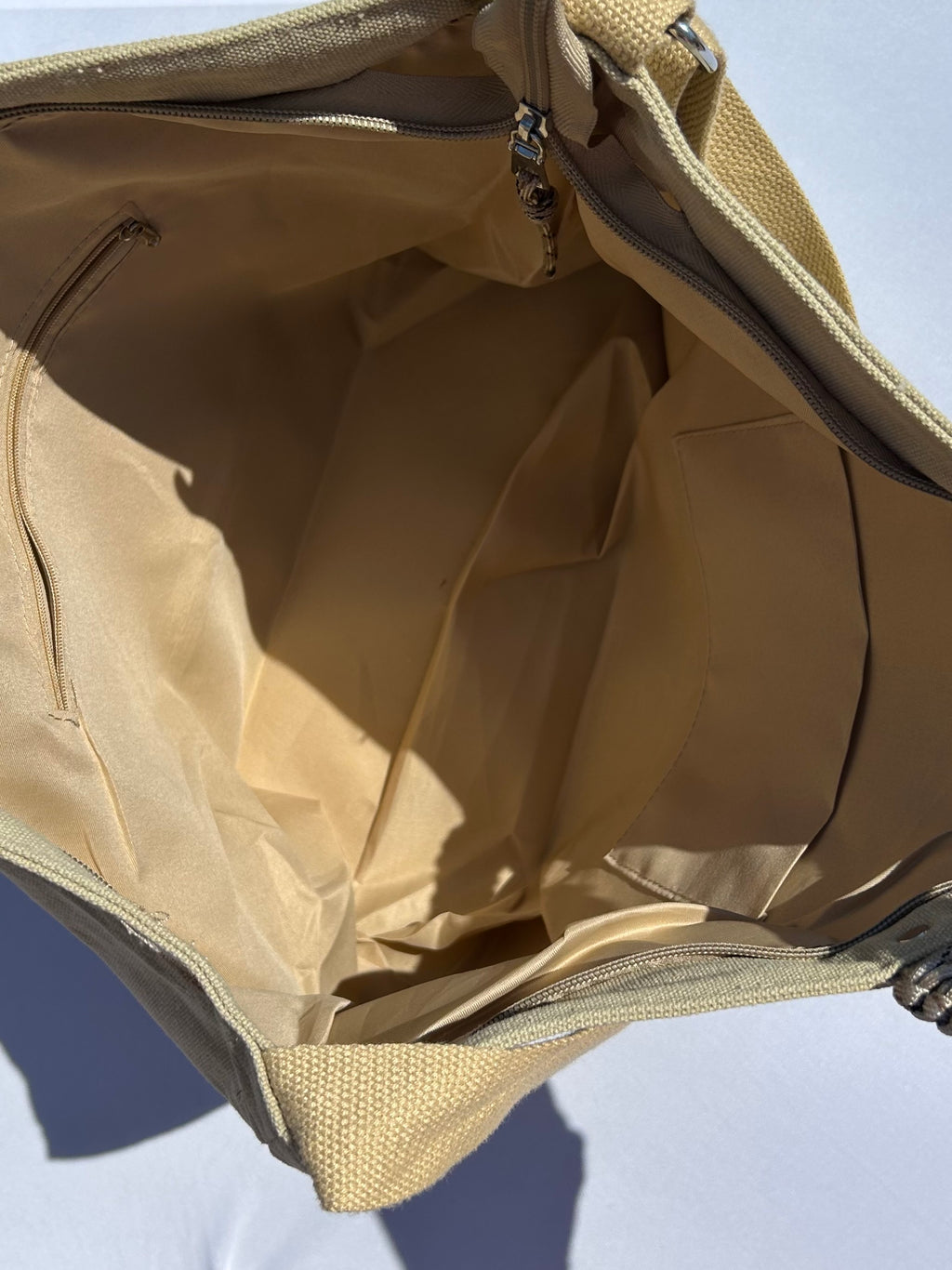 Grand SAC toile beige étoile