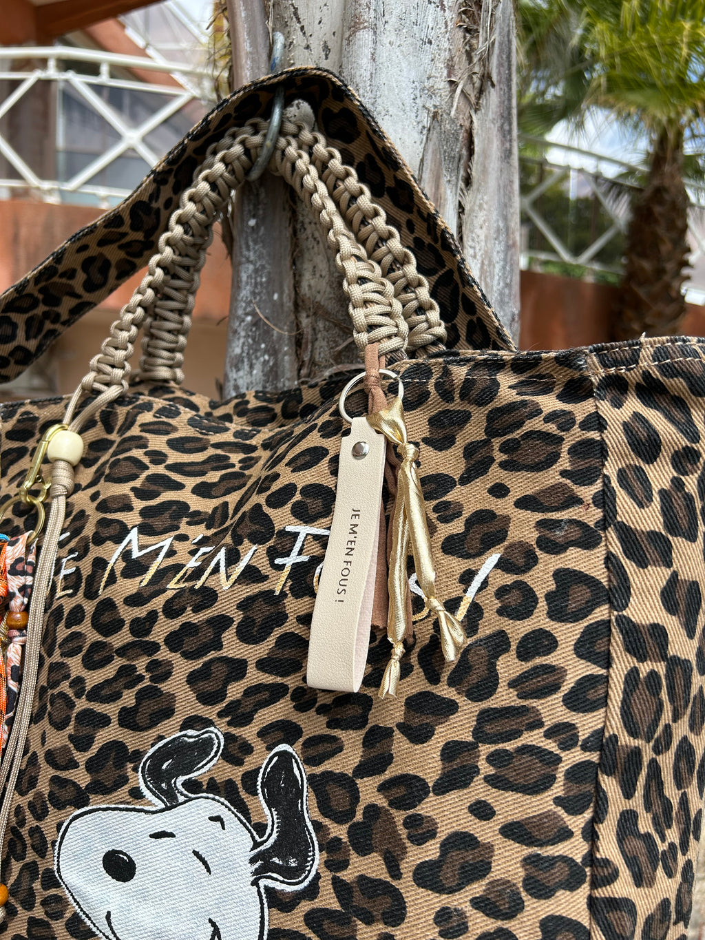 Grand SAC toile léopard SNOOP