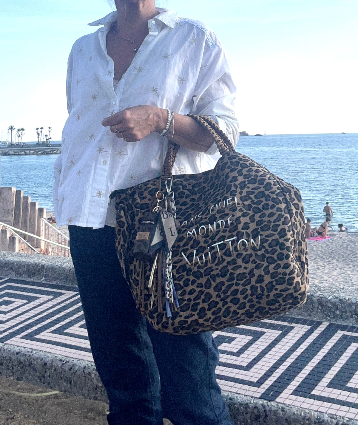 Grand SAC toile léopard / DQMV
