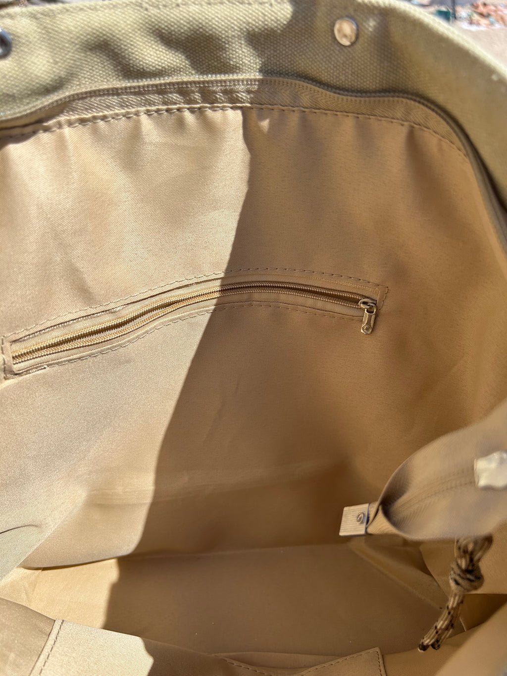 Grand SAC toile beige étoile