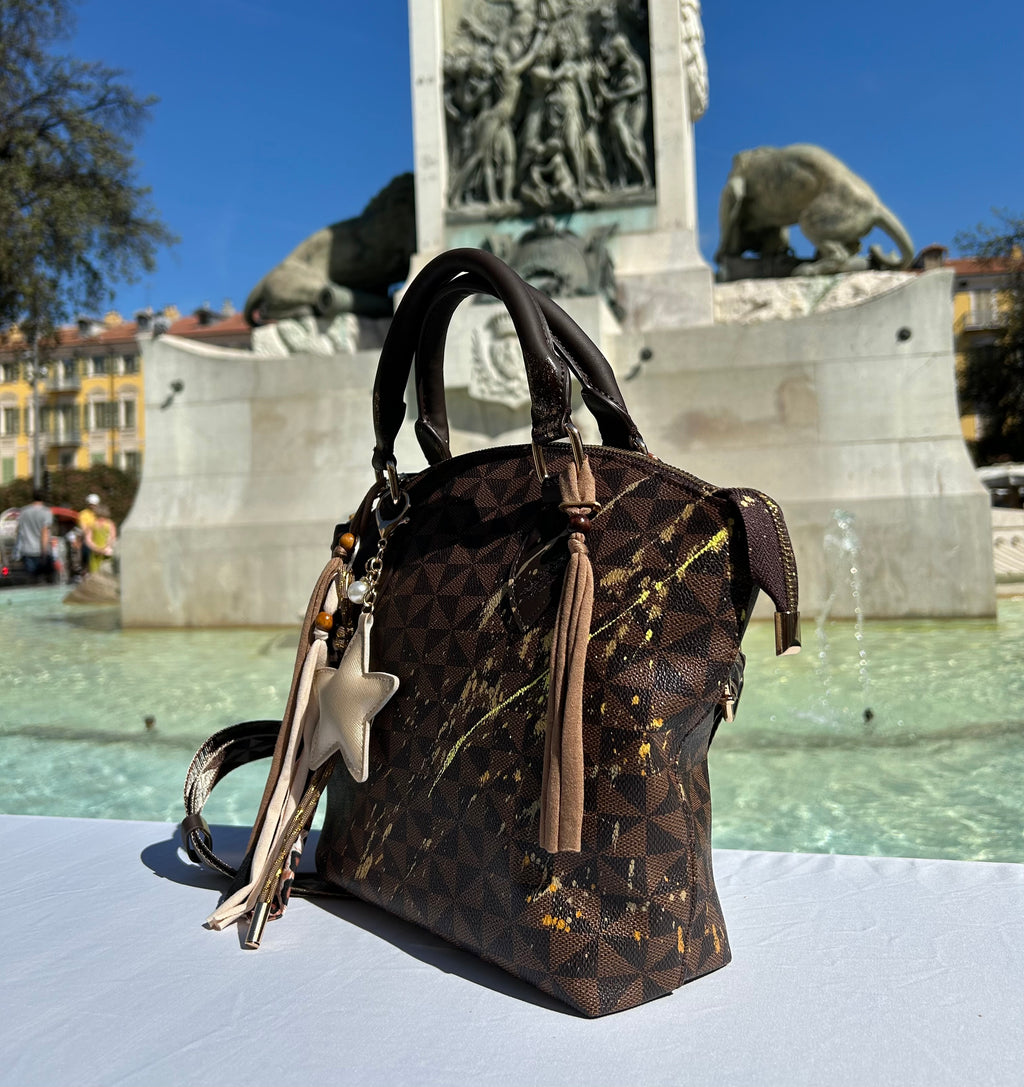 Sac Lilou  marron Art Projections