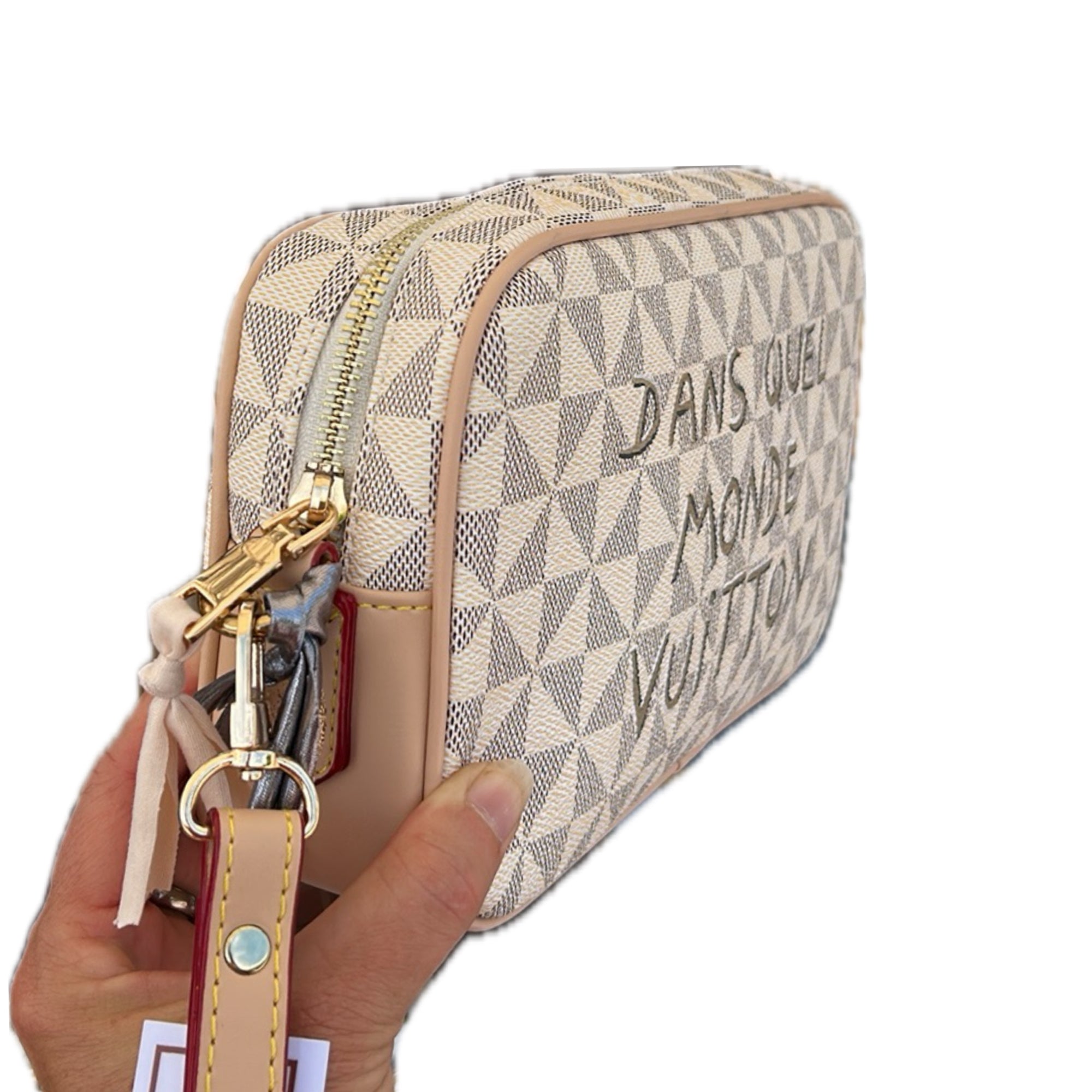 Trousse de toilette beige