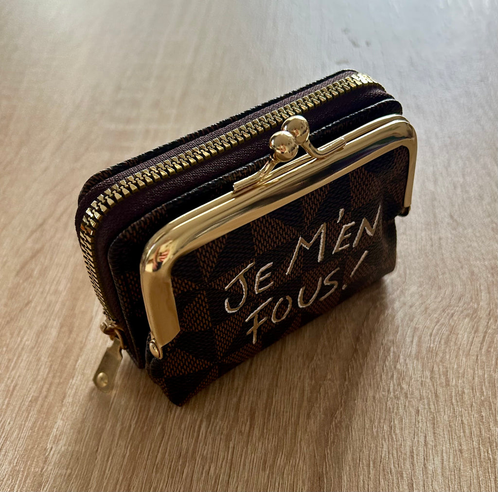 Porte-monnaie / cartes JE M’EN FOUS !