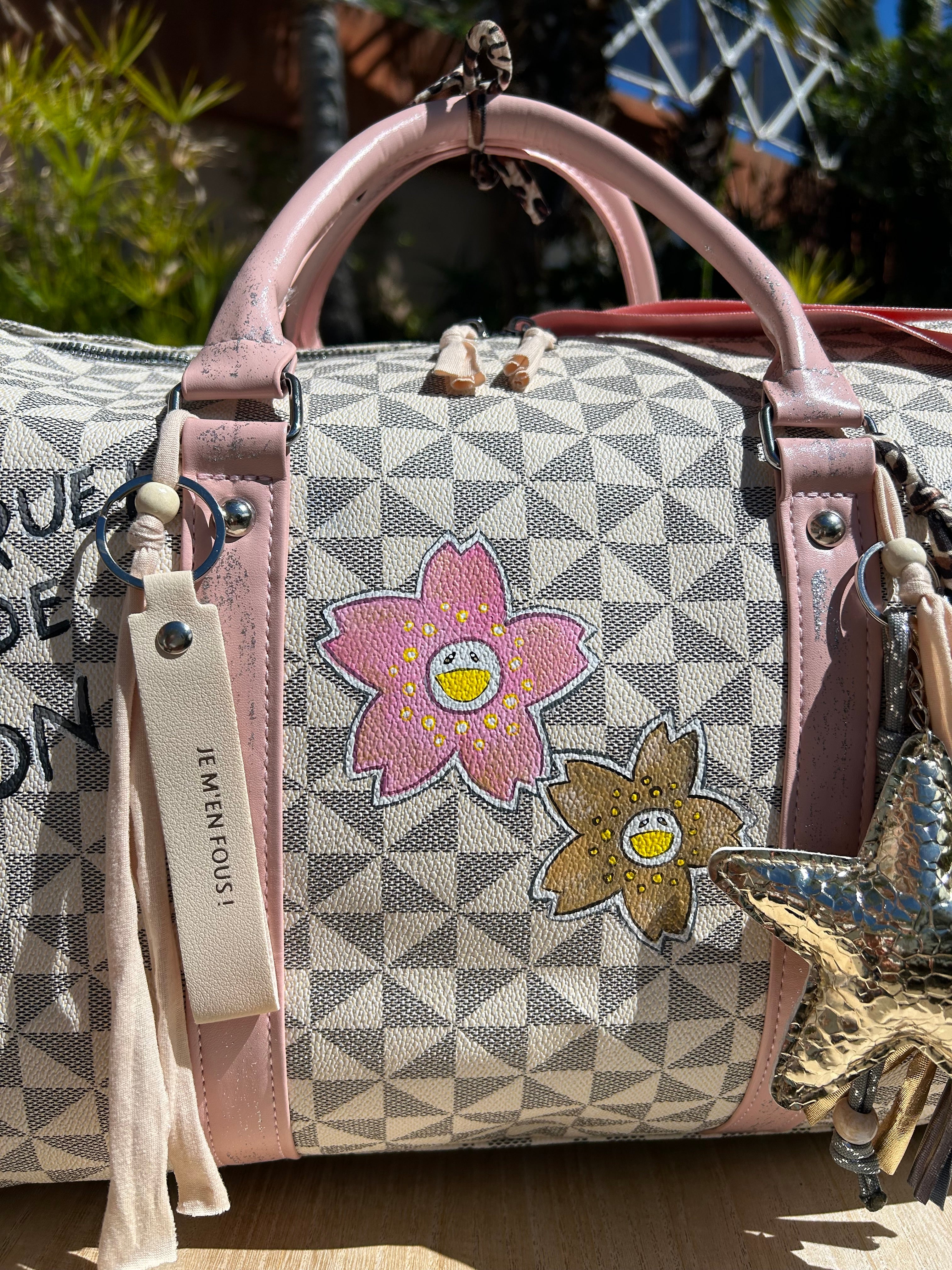 Grand sac voyage flowers