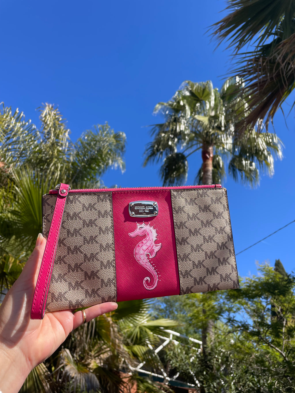Pochette Michael KORS custom hippocampe