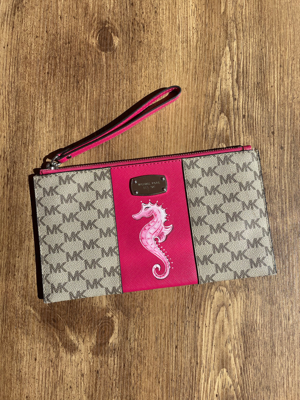 Pochette Michael KORS custom hippocampe