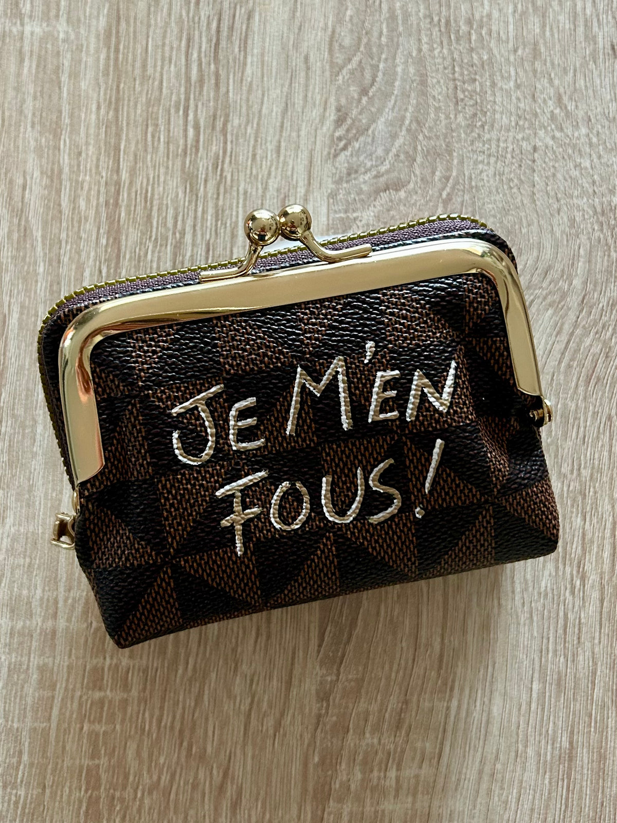 Porte-monnaie / cartes JE M’EN FOUS !