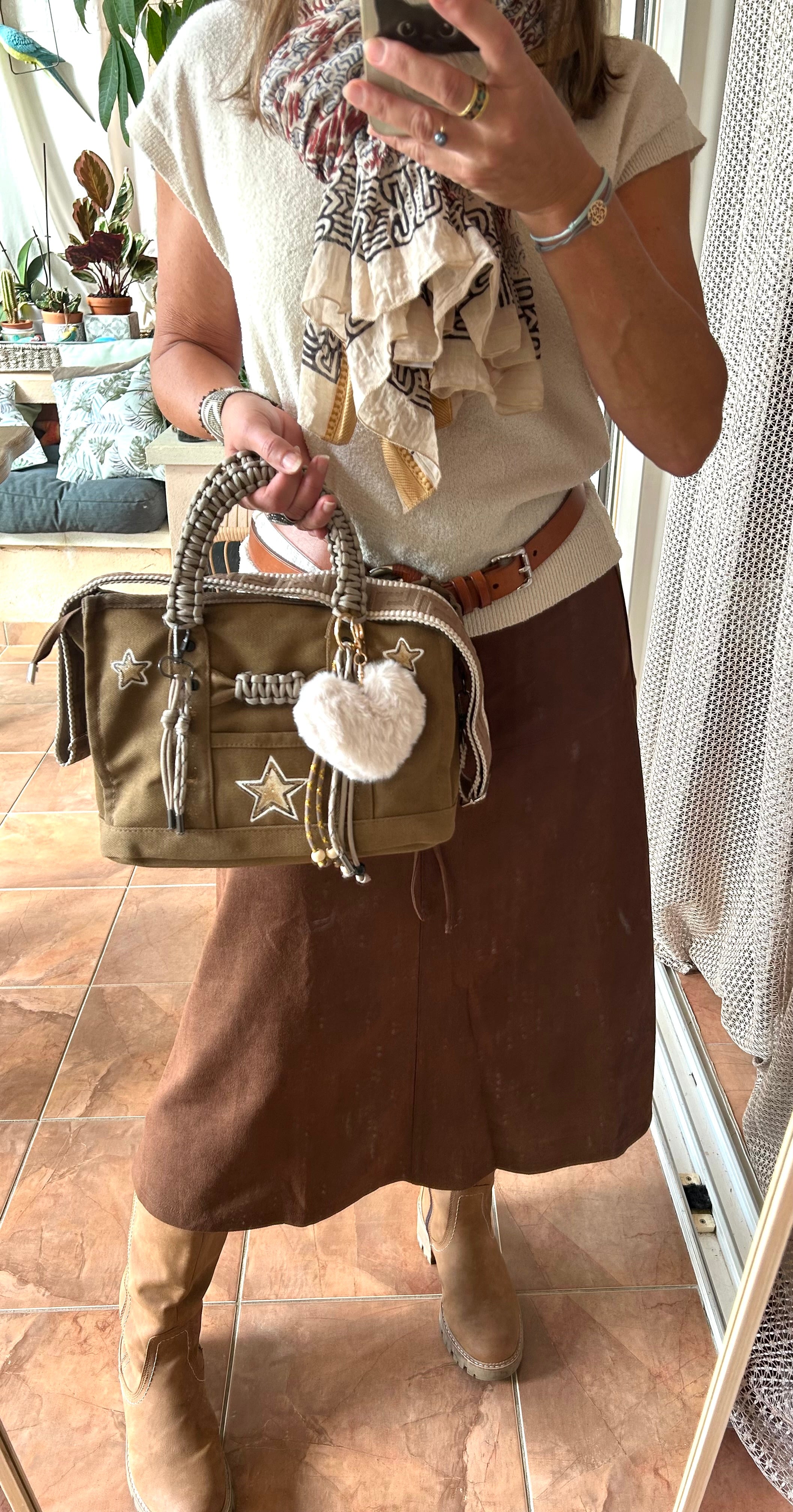 Sac Toile Kaki Étoile