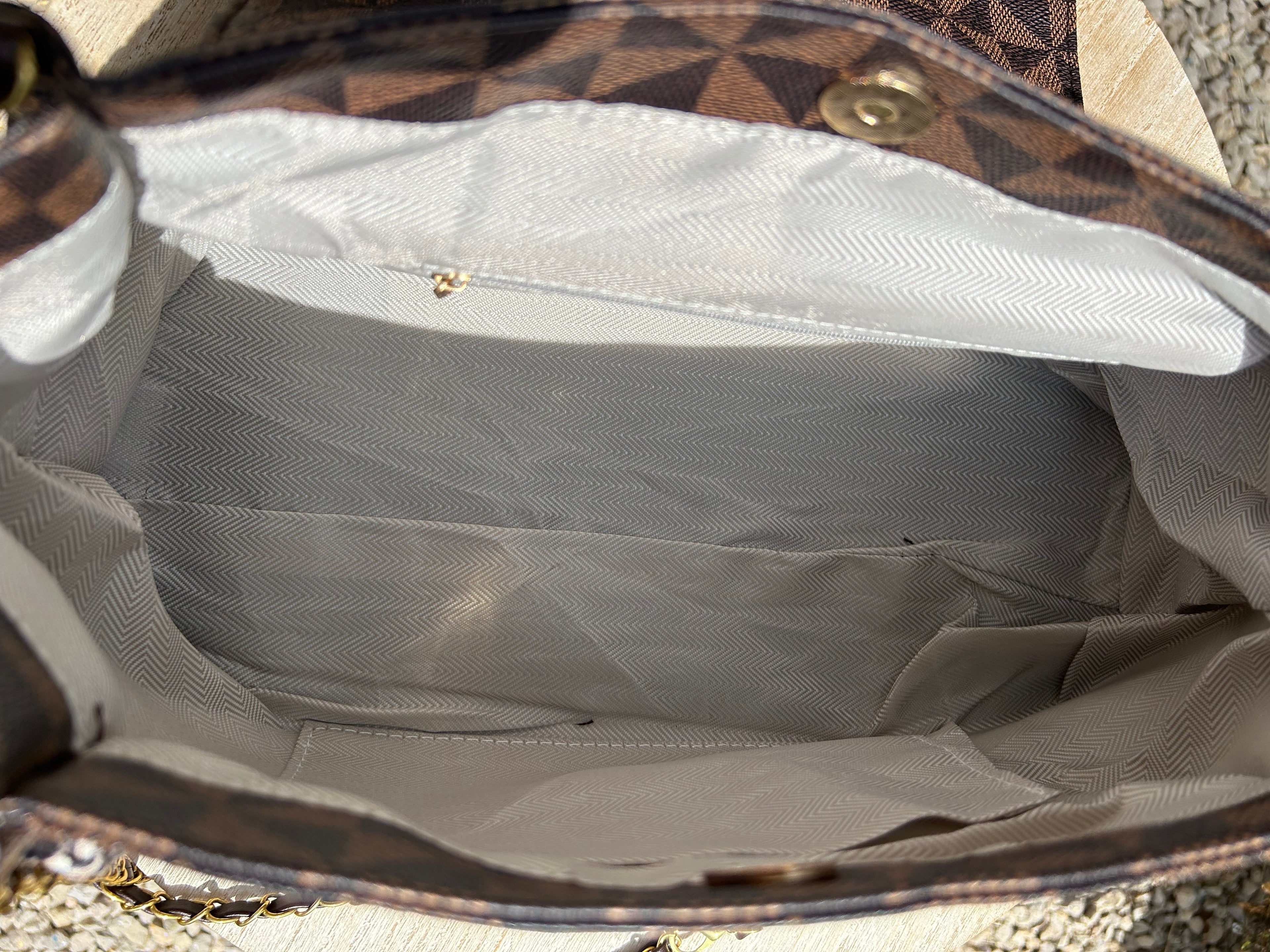 Sac chaînette marron