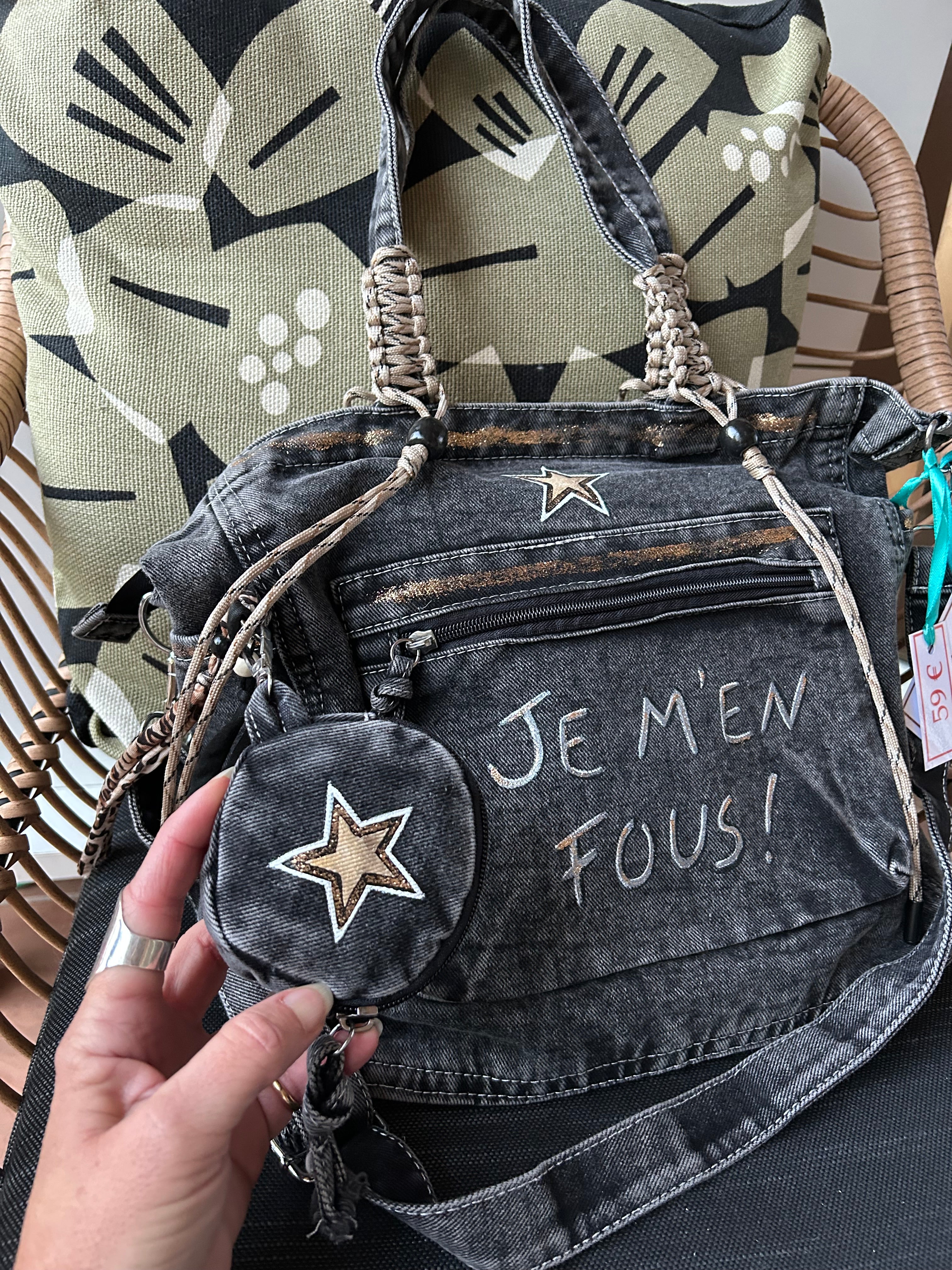 Sac toile JE M’EN FOUS