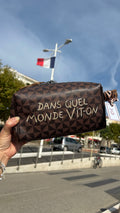 Trousse de toilette marron DQM VIT-ON