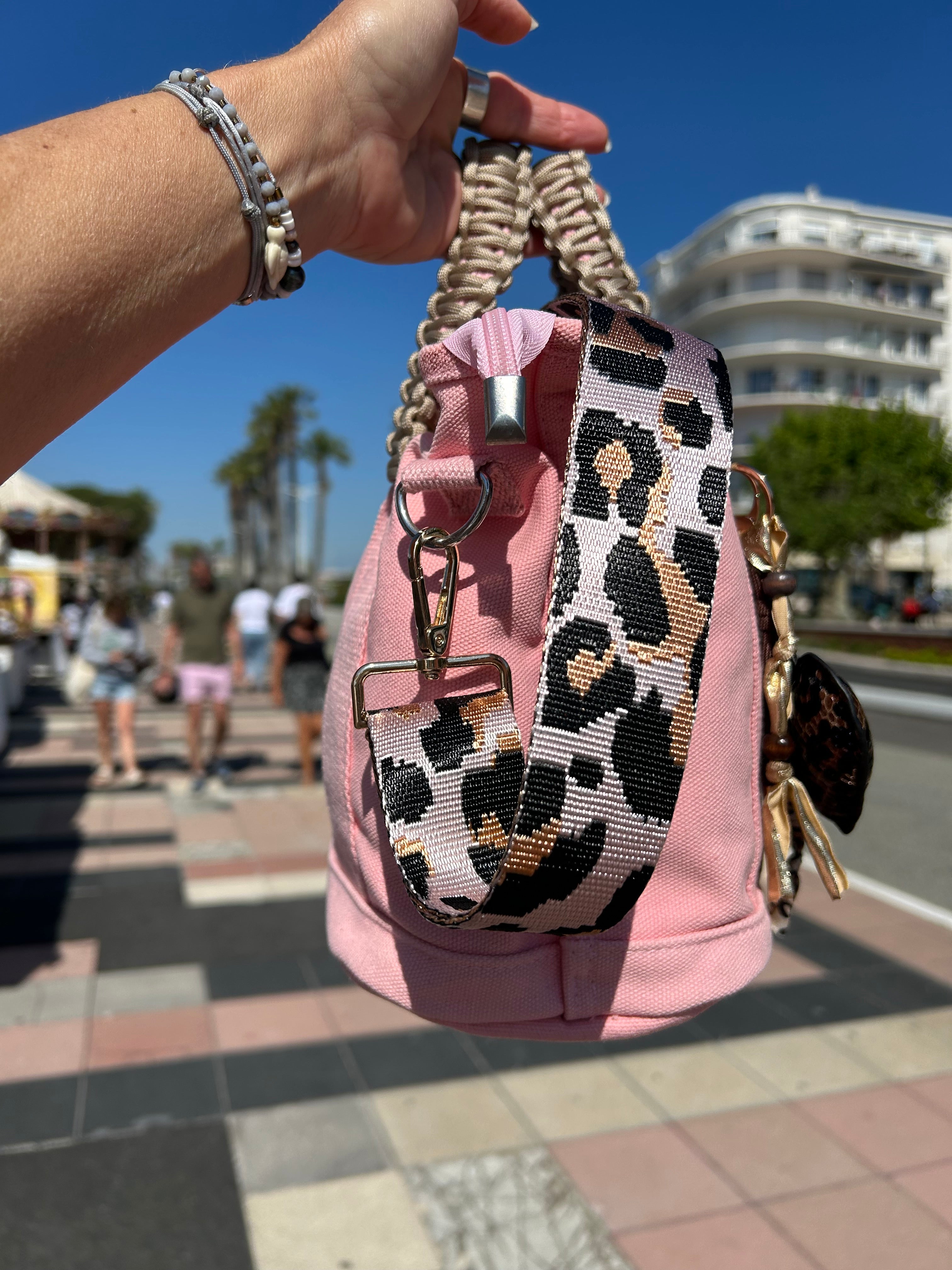 Sac Toile Rose œil protecteur