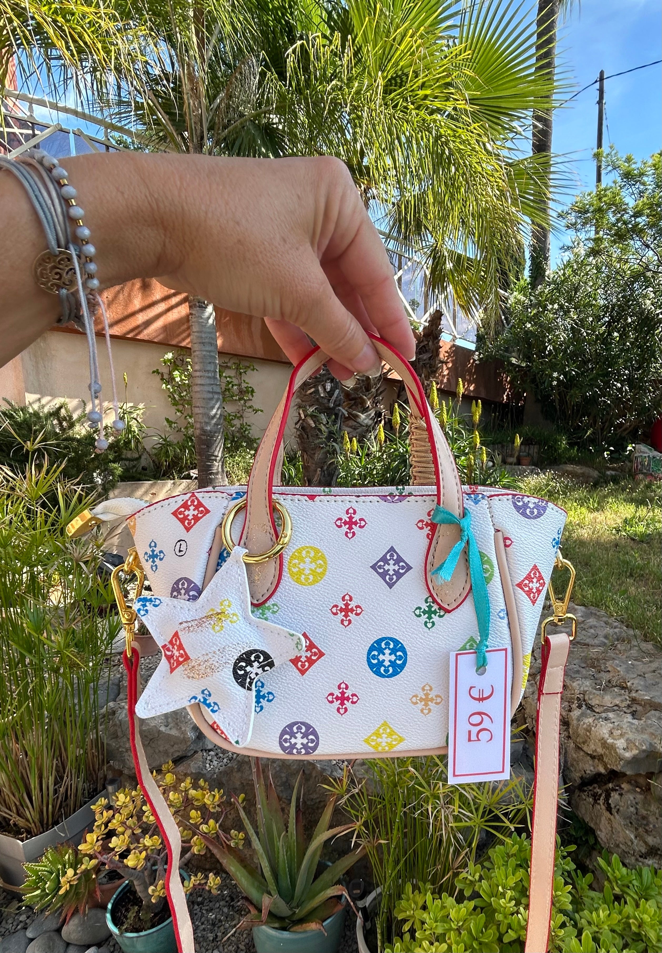 Mini multicolor smiley rose