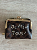 Porte-monnaie / cartes JE M’EN FOUS !