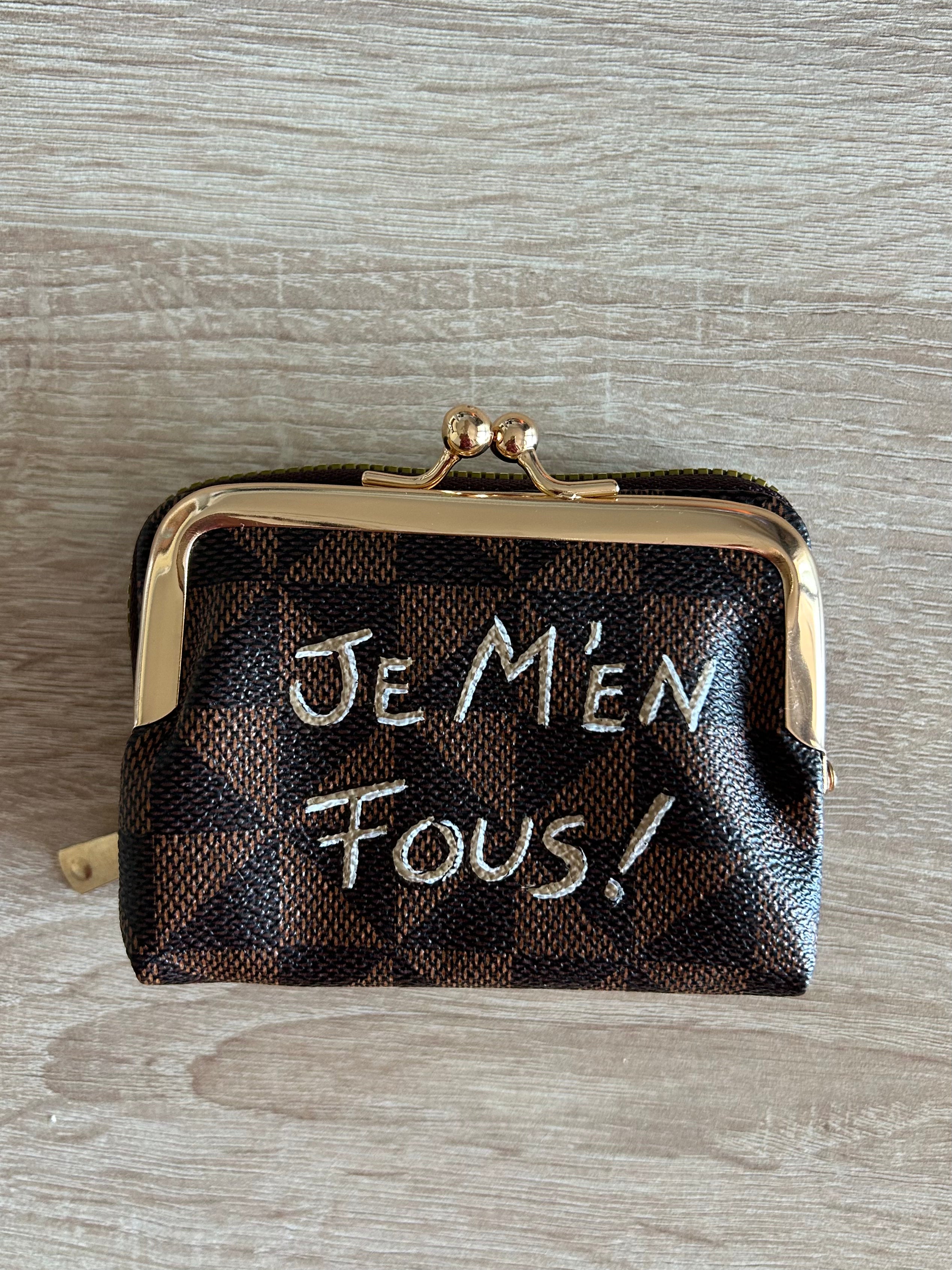 Porte-monnaie / cartes JE M’EN FOUS !