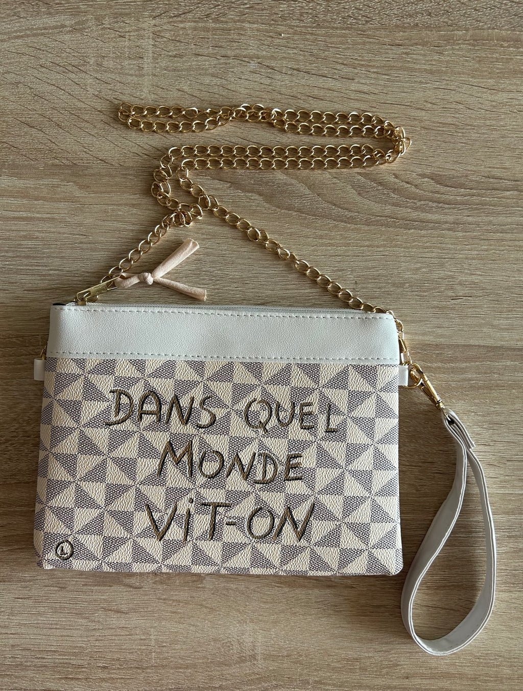Grande pochette sac DANS QUEL MONDE VIT-ON