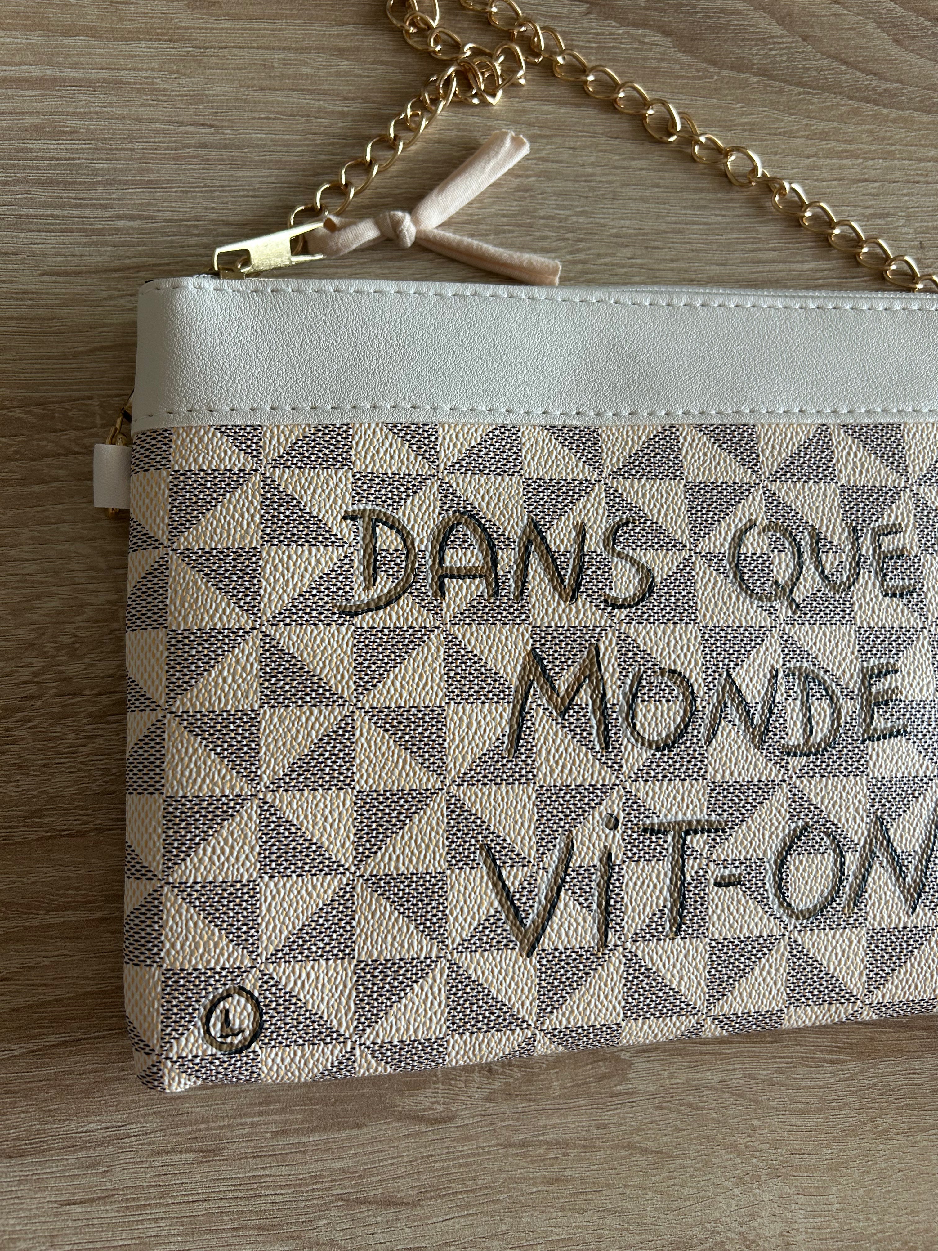 Grande pochette sac DANS QUEL MONDE VIT-ON