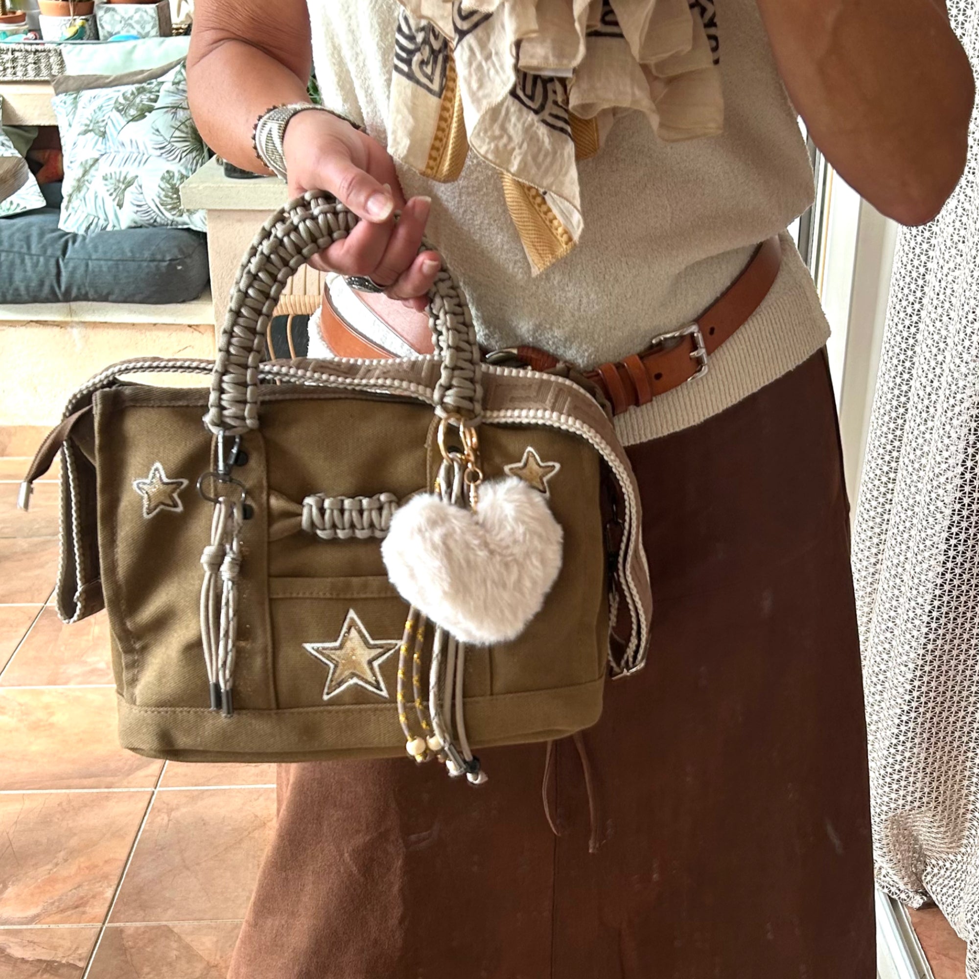 Sac Toile Kaki Étoile