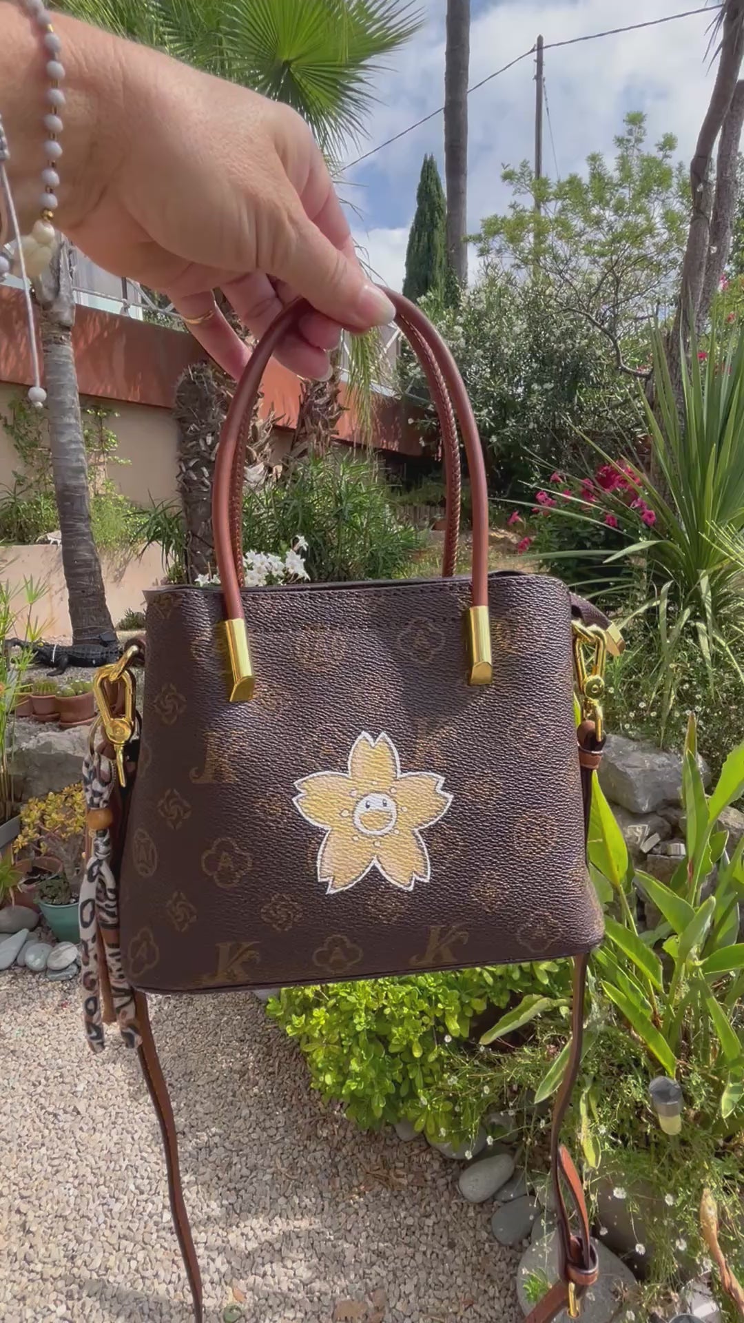 Petit sac gold flower